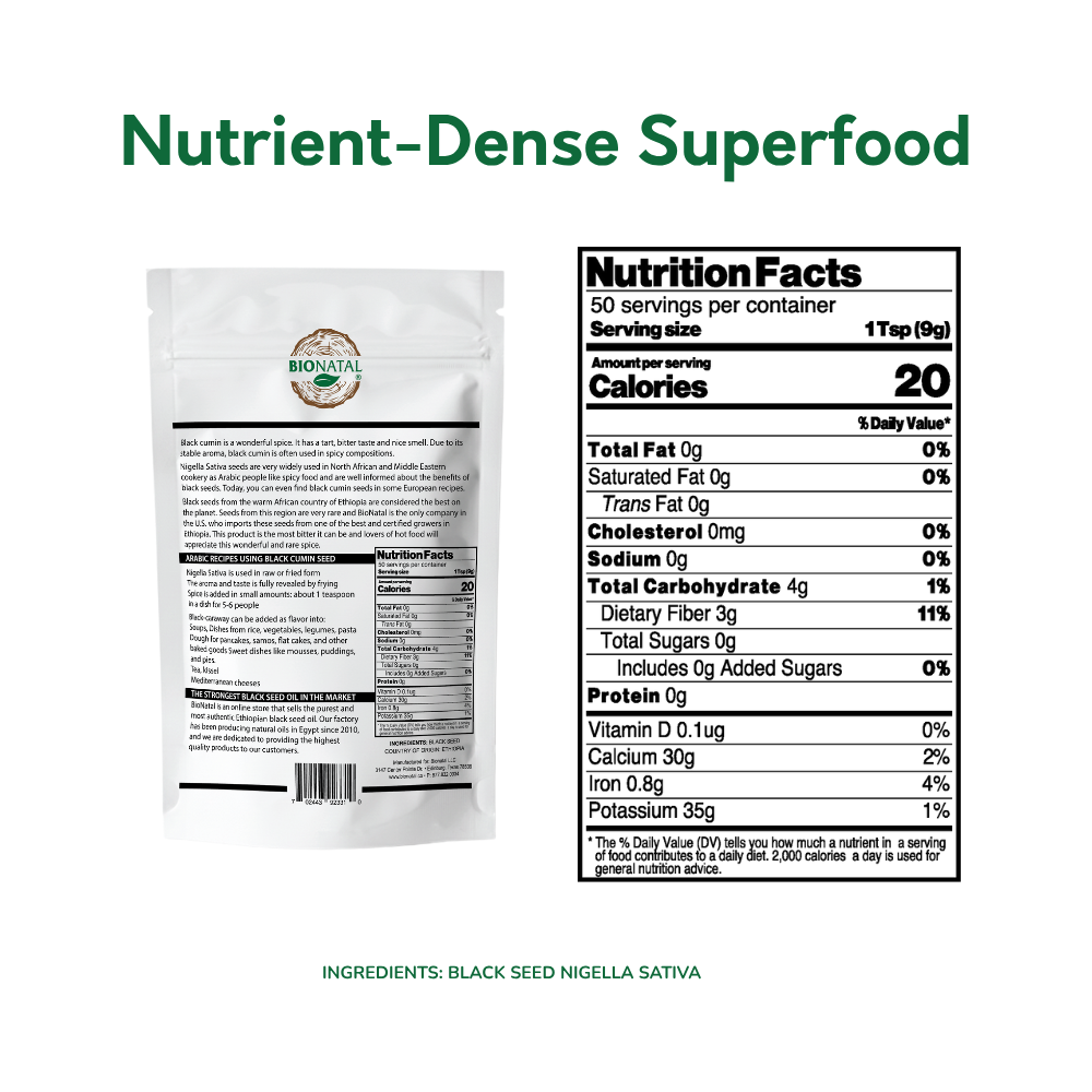 Ethiopian Black Seeds 1lb