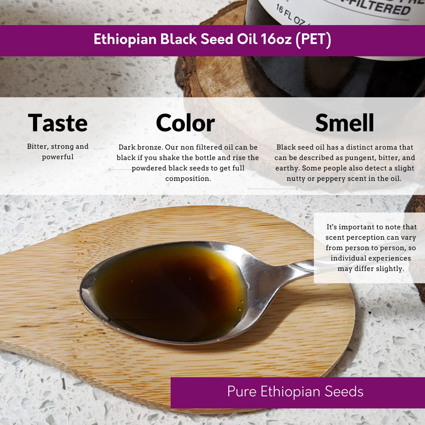 Ethiopian Black Seed Oil 16oz (PET)