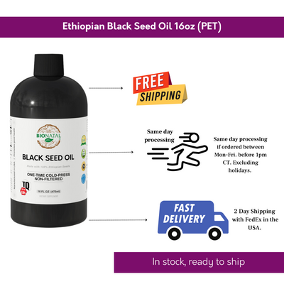 Ethiopian Black Seed Oil 16oz (PET)