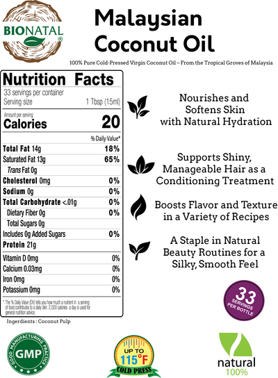 Malaysian Coconut Oil 16oz