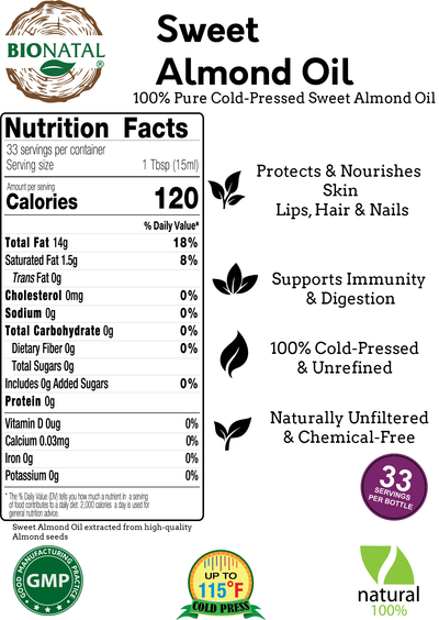 Turkish Sweet Almond Oil 17oz